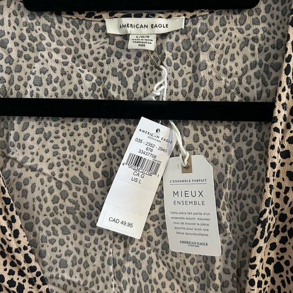 American Eagle Tie Crop Top - Picture 3 of 4